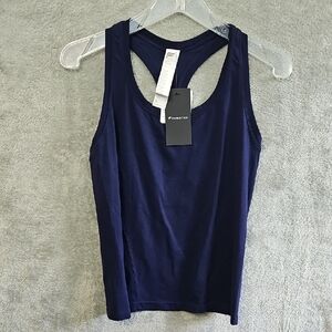 Fabletics Navy Blue Tank Small Top  NEW Stretch Running Exercise